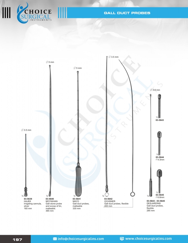 Gall Duct Forceps&Probes&Scissors&Kidney Forceps, Urinary Instruments, Trocars